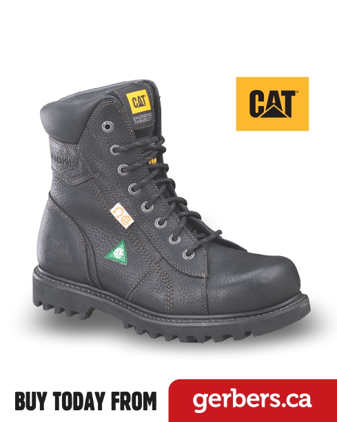 Cat Confine Black 8″ Safety Boots | Gerber's