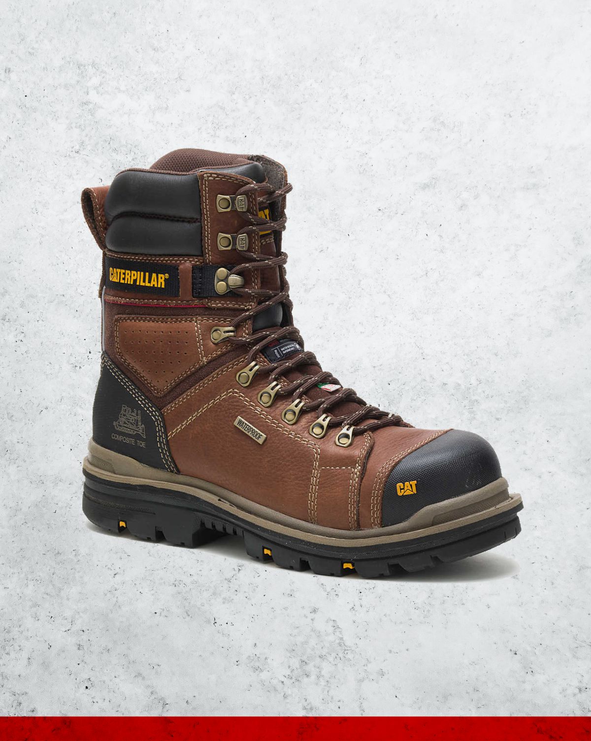 thumbnail image 2 of Caterpillar Men's Hauler 8 Waterproof CSA Work Boots - Black (P717628) 2 of 4