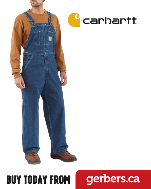 Carhartt Washed Denim Bib Overalls