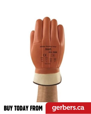 Ansell Winter Monkey Grip Gloves - 1 Pair - Excel Equipment, LLC