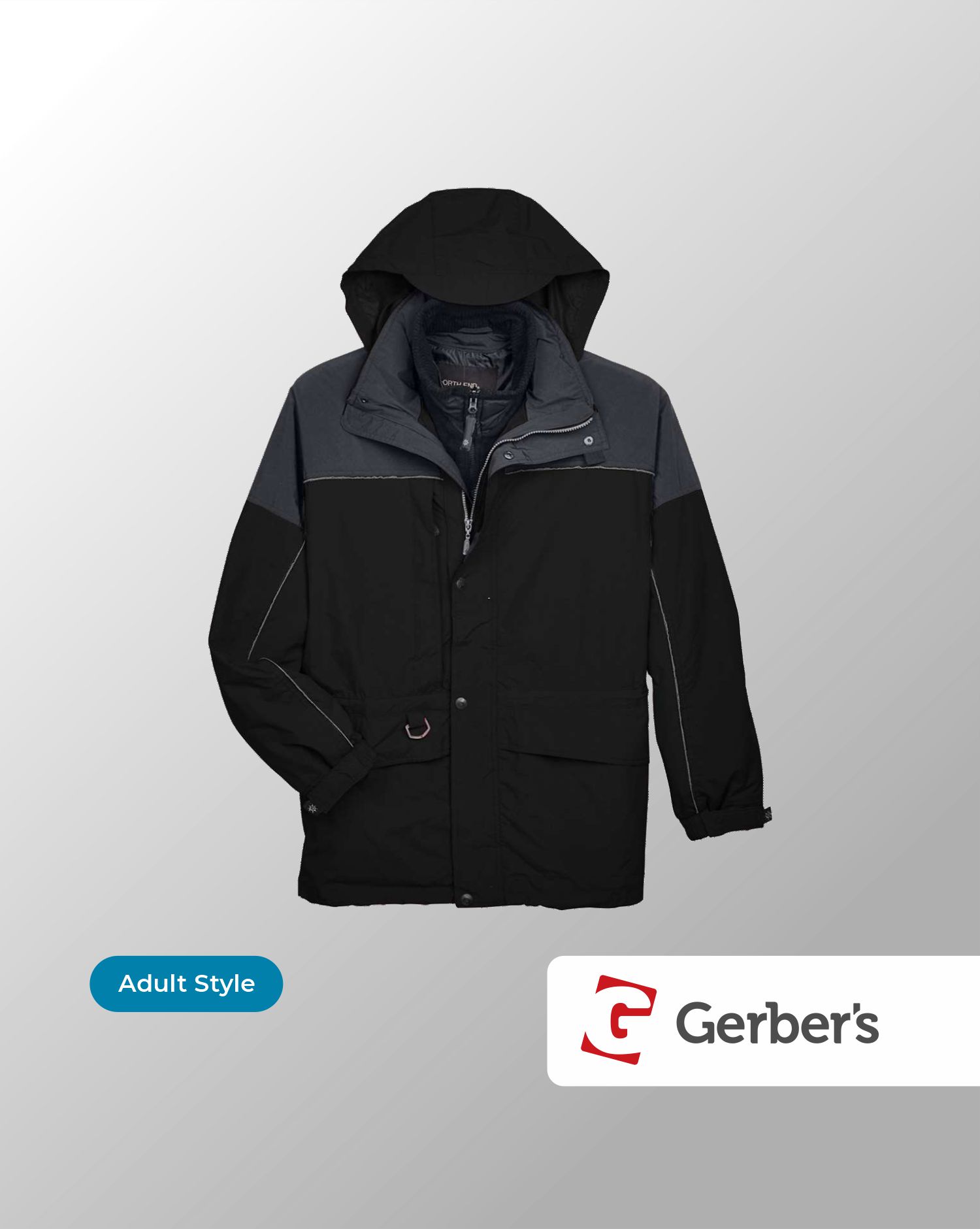 North End 3-in-1 Two-Tone Heavyweight Jacket