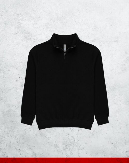 North Perth Milltex Quarter Zip Unisex Sweater - Image 3
