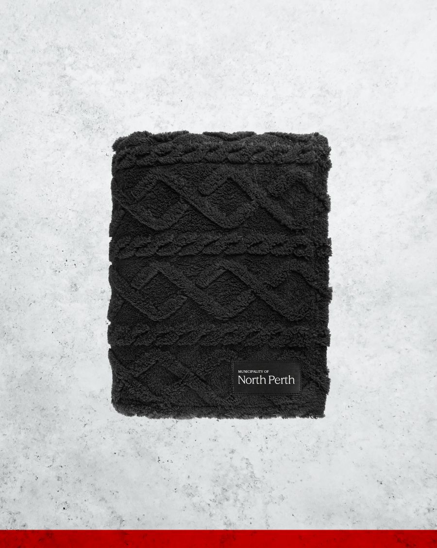 North Perth Sherpa Fleece Textured Blanket - Image 2