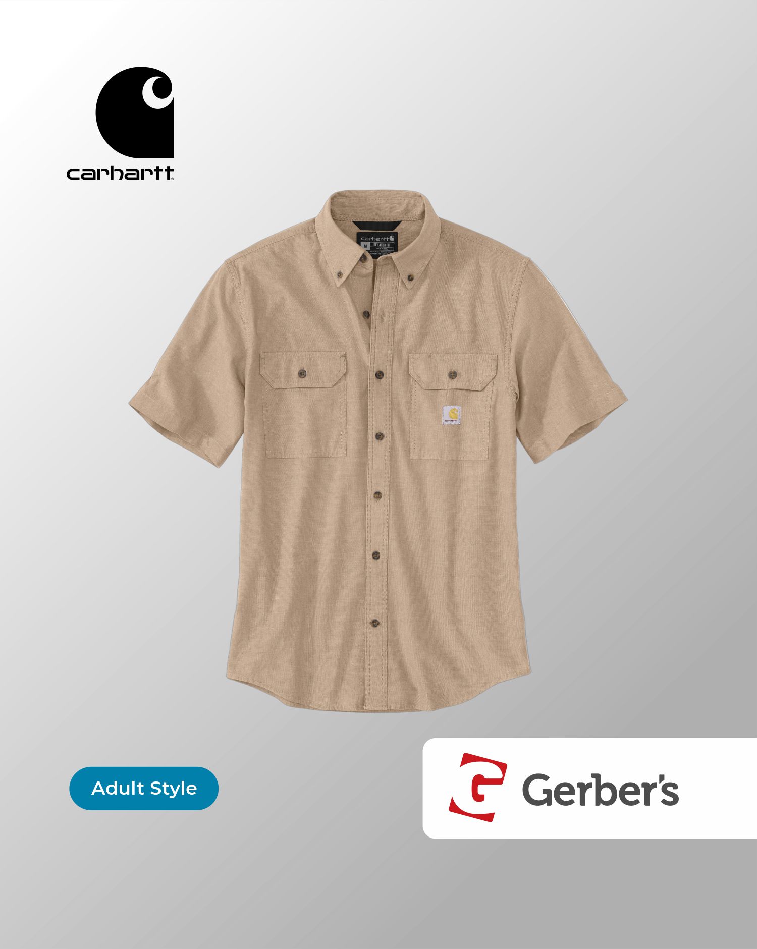 Carhartt Chambray Short Sleeve Button-Up Shirt