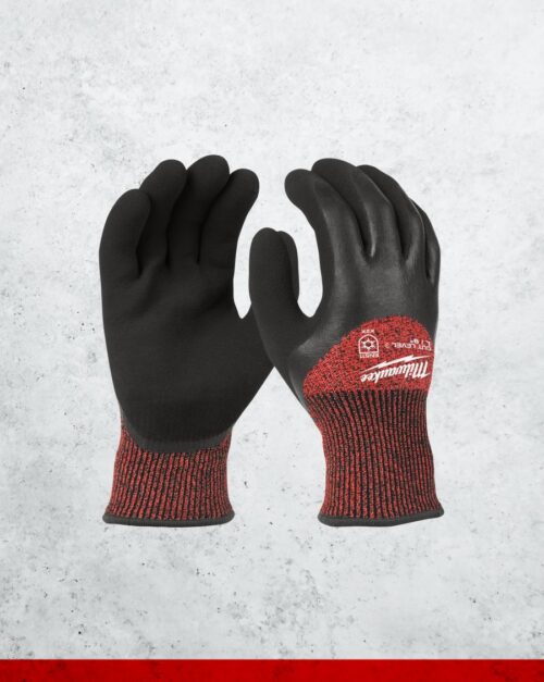Milwaukee Cut Level 3 Nitrile Dipped Insulated Work Gloves