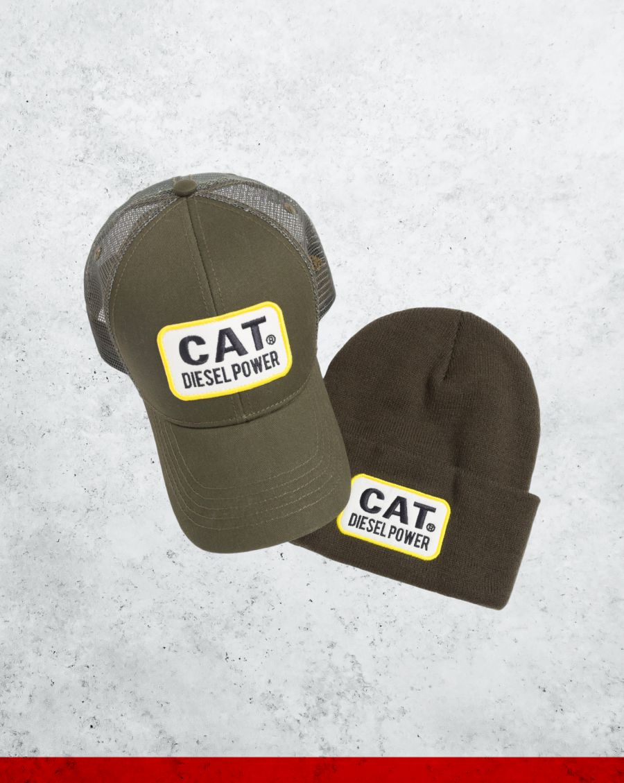 Cat Mesh Back Hat & Watchcap Toque Bundle