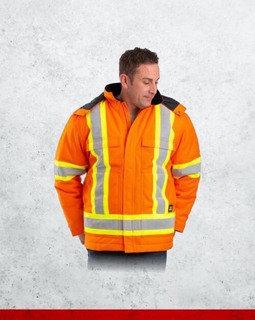 Berne Arctic Insulated Hi-Vis Hooded Parka