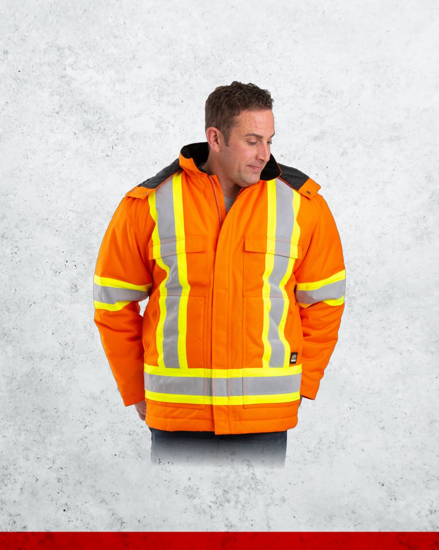 Berne Arctic Insulated Hi-Vis Hooded Parka