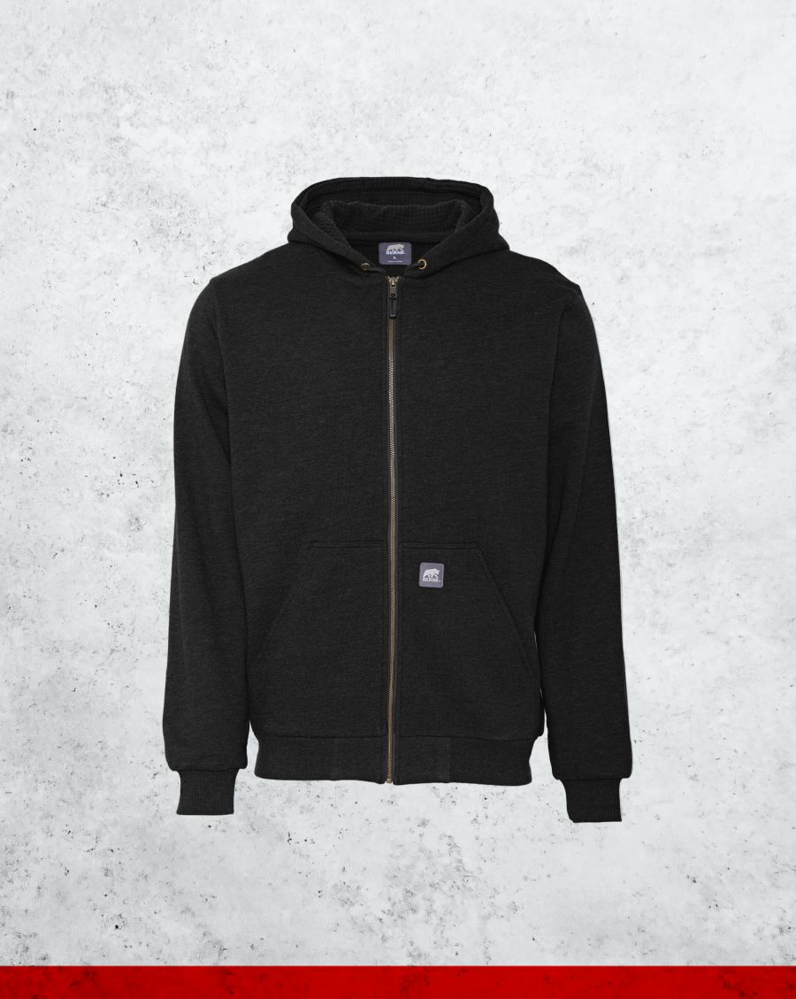 Berne Grid Fleece-Lined Full-Zip Hoodie - Image 3